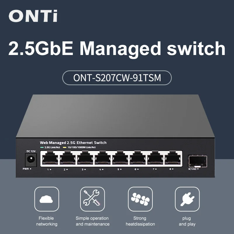 ONTi 2.5GbE 관리형 스위치, 8포트, 2.5G - Sfp+ 10G Managed Switch 8 Port 리뷰 및 가격
