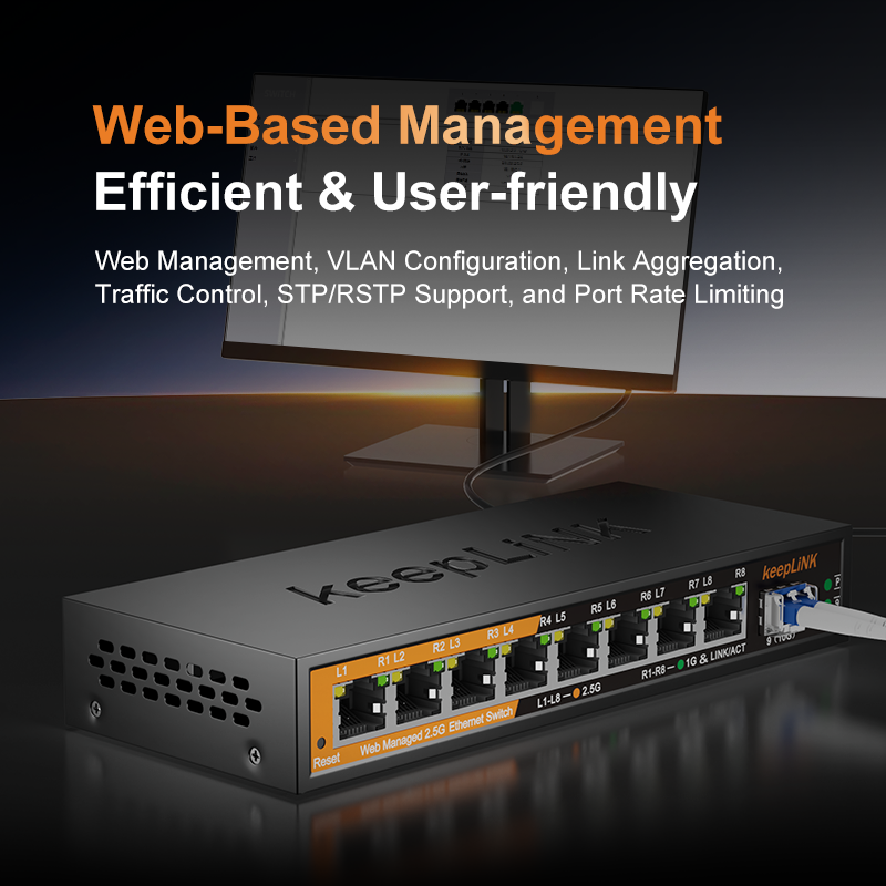KeepLiNK 2.5Gb 관리형 스위치(8포트 2.5 - Sfp+ 10G Managed Switch 8 Port 리뷰 및 가격